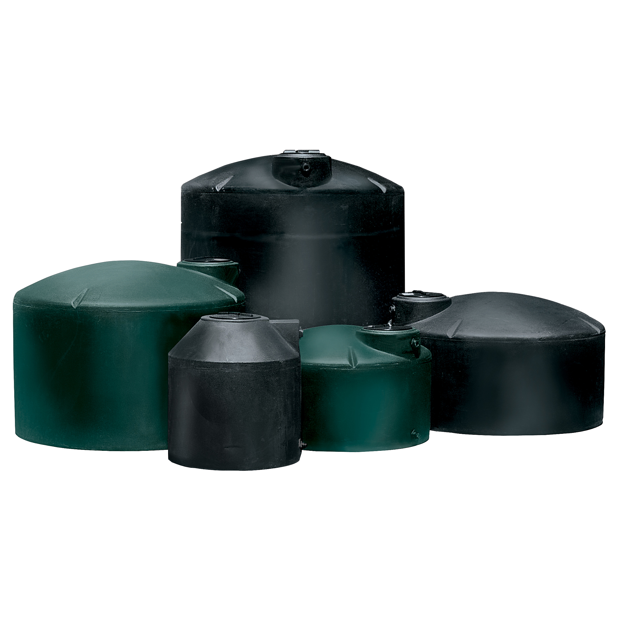 Norwesco Water Tank — 1100 Gallon, Black, UV-Stabilized Polyethylene, Model# 40704-DS